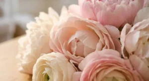 Close-up of soft pink flower petals
